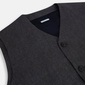 Ash Linen Twill Waistcoat