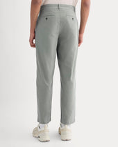 Cropped Slub Trouser | Agave Green