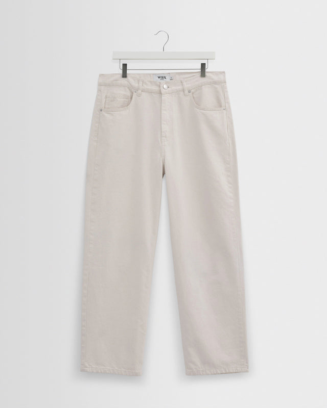 Felix - Ecru Loose Fit Denim Jeans