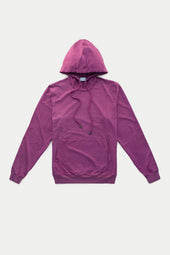Bamboo Sorona Relaxed Pullover with Hood Red Violet