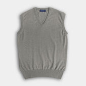 Felt Grey V-Neck Cashmere Slipover