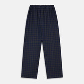 Blue Multi Check Wool Hasting Pyjama Trousers
