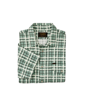 Short Sleeve Lightweight Alaskan Guide Shirt - Deep Sea / Speckle Plaid