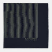 And Melon Green Stripe Silk Pocket Square