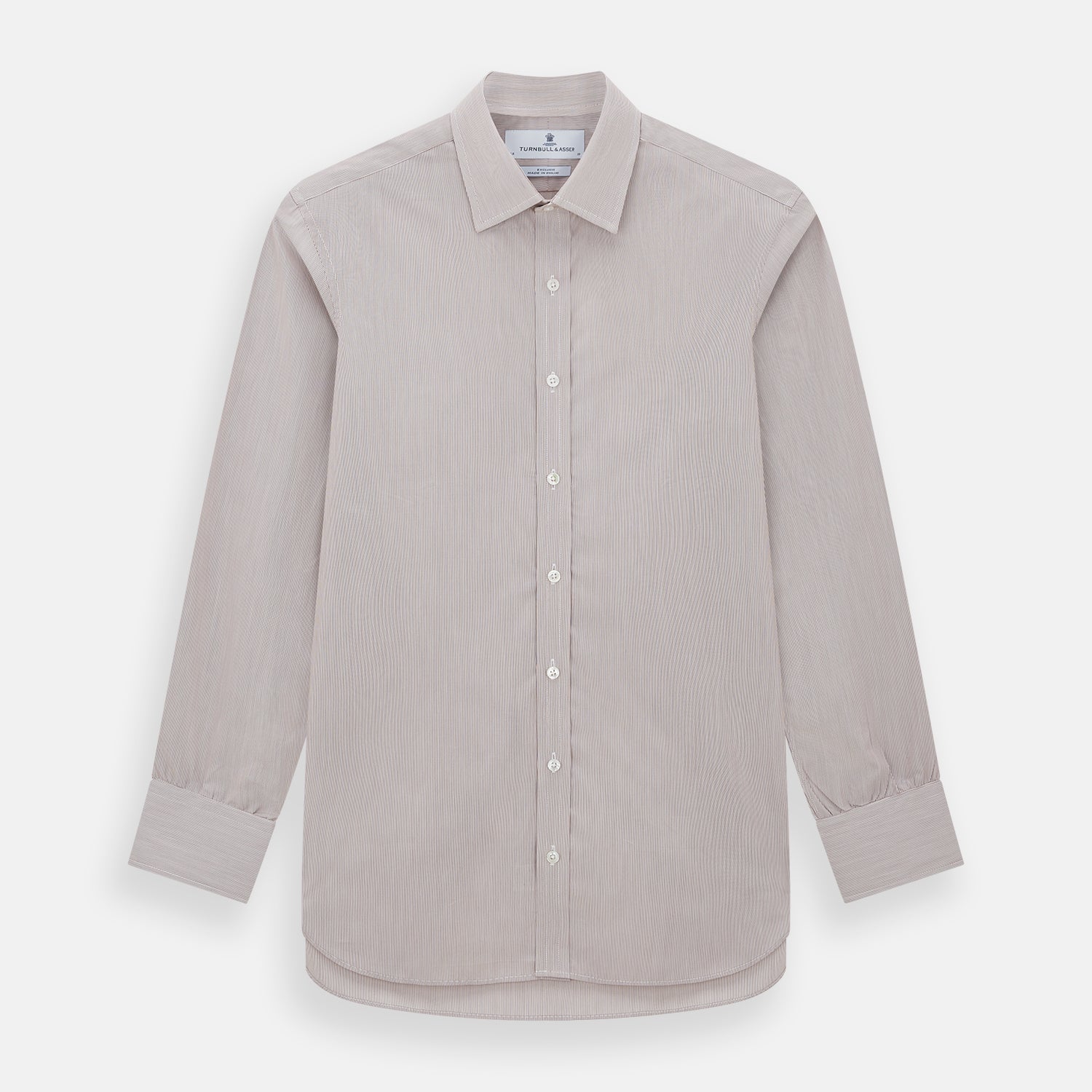 Burgundy Hairline Stripe Mayfair Shirt