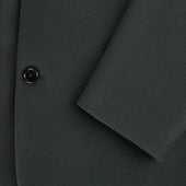 Green Apsley Single Breasted Caban Coat