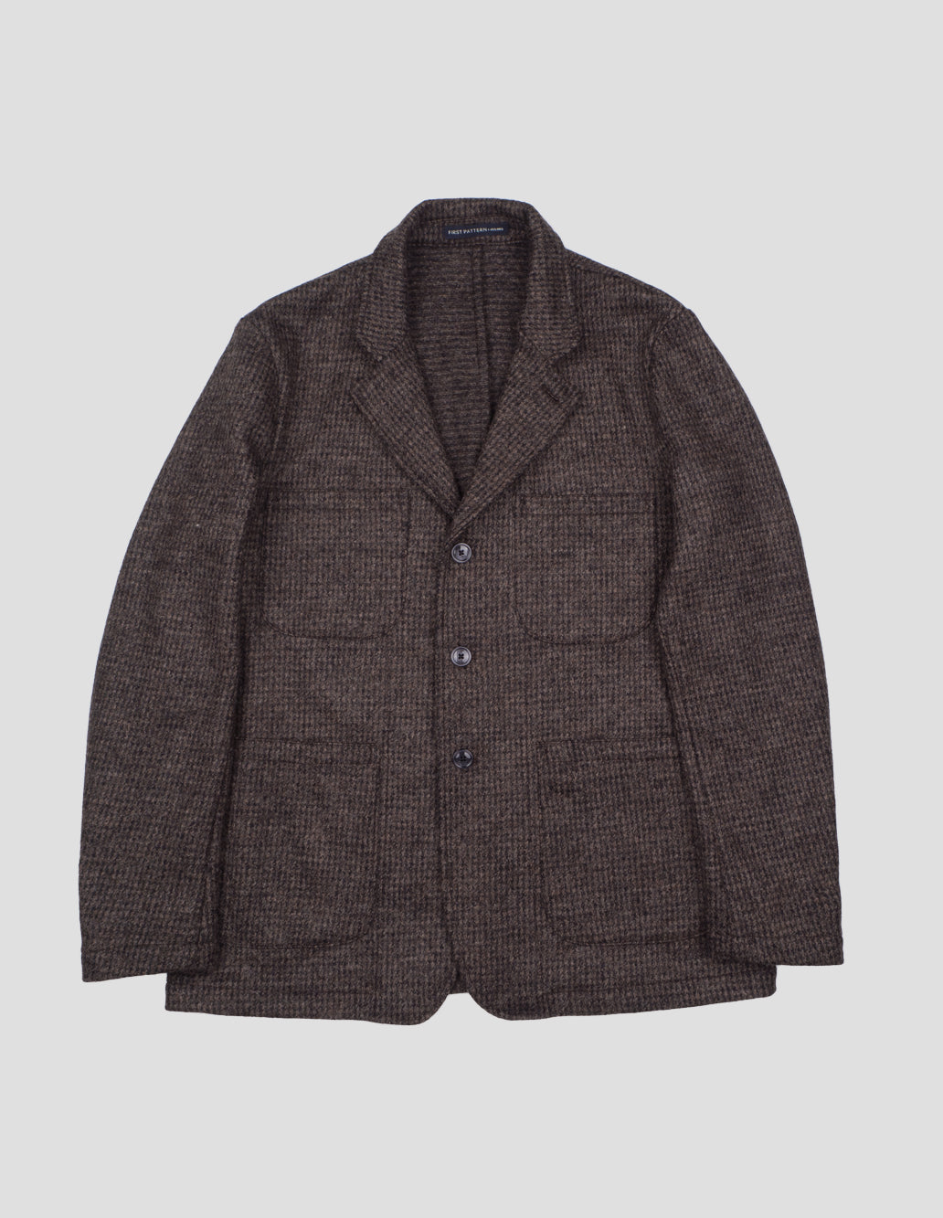 FIELD “PIED DE POULE KNIT” PURE WOOL