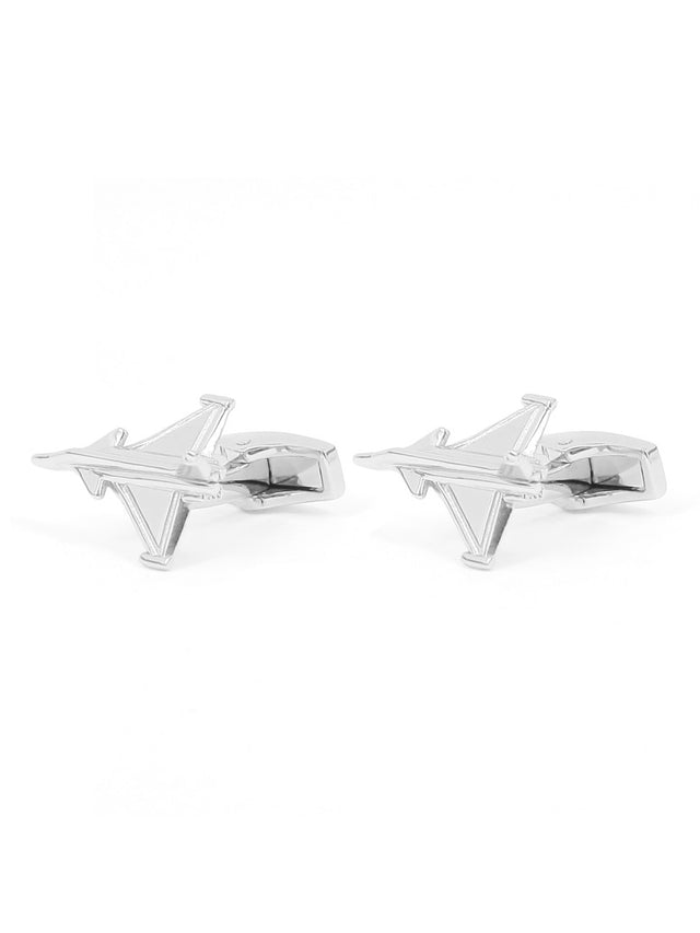 Fighter jet cufflinks rafale