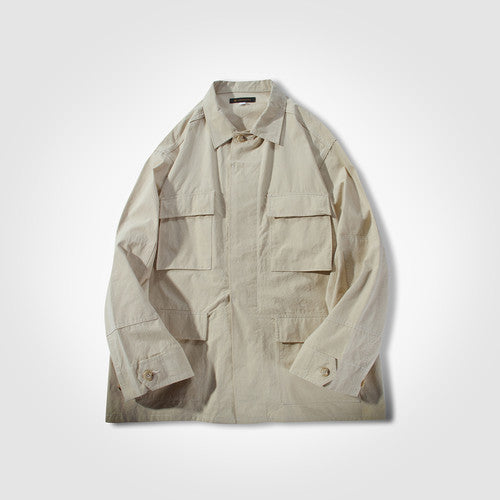 Linen Field Jacket ST066 - Neutral