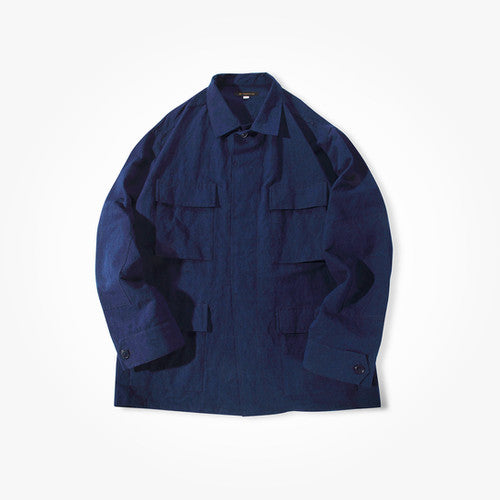 Linen Field Jacket ST066 - Indigo