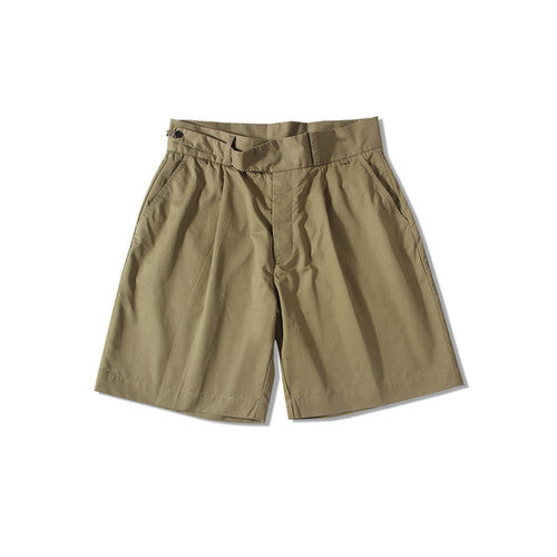 Side Button Shorts - Khaki ST014