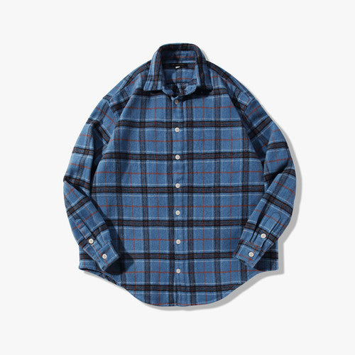 ST091 Logger Flannel Shirt - Blue / Check