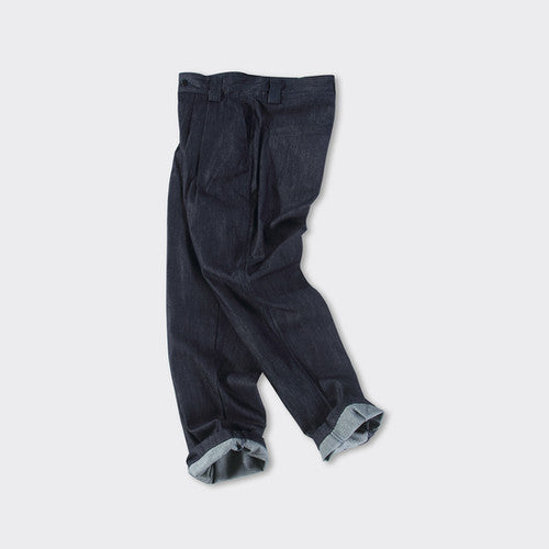 Pleated Chino - Denim ST038