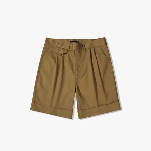 Stcc058pleated Chino Shorts