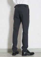 FINN | Side Buckle Regular Trousers | Grey Pin