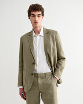 Fintry Linen Single Breasted Blazer