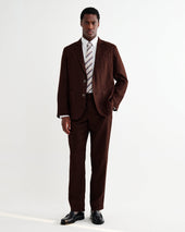 Fintry Merlot Linen Single Breasted Blazer