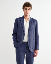 Fintry Linen Single Breasted Blazer