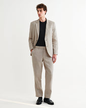 Fintry Natural Linen Single Breasted Blazer