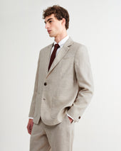 Fintry Natural Linen Single Breasted Blazer