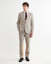 Fintry Natural Linen Single Breasted Blazer