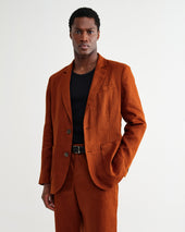Fintry Linen Single Breasted Blazer