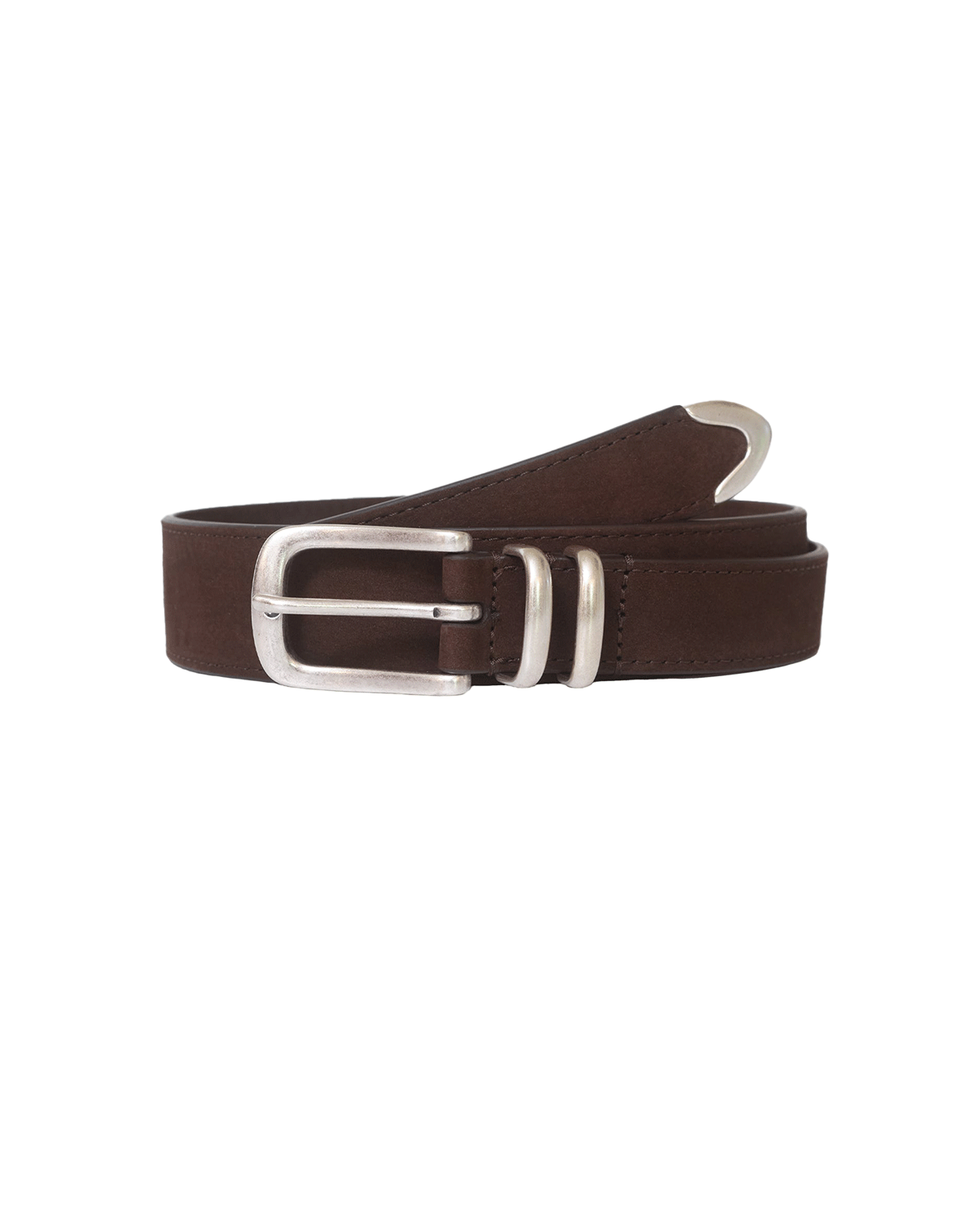 Nubuck Leather Belt Cocoa
