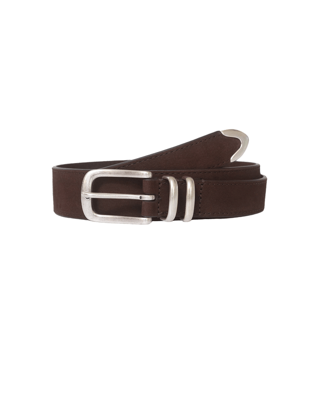 Nubuck Leather Belt - Cocoa