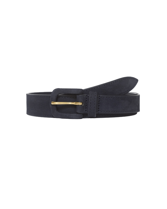 Nubuck Tonal Belt - Navy