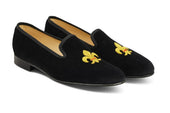 FLEUR DE LYS VELVET SLIPPER