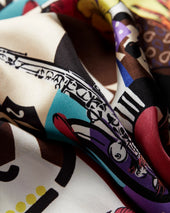Floral Music Losange Scarf