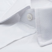 Classic Fit Fly Front Double Cuff Dress Shirt In