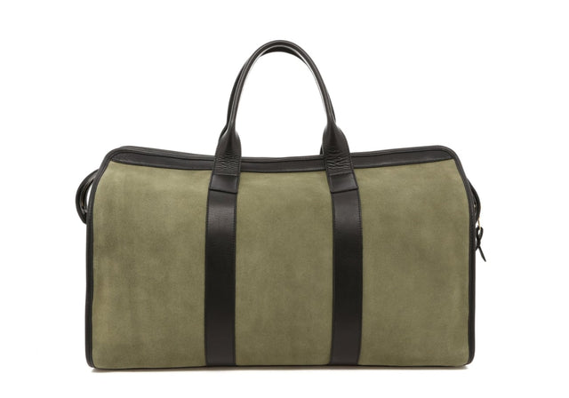 Signature Travel Duffle - Foam Green/Black - Suede