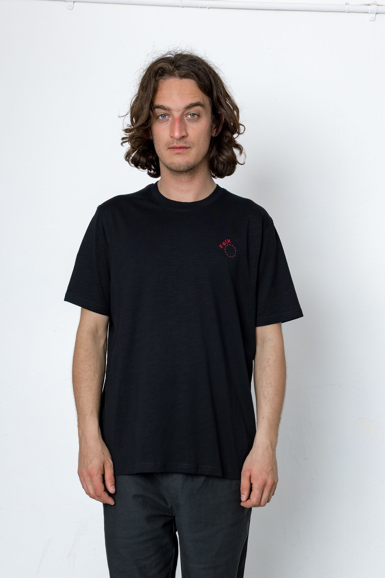 Arch Embroidery T-Shirt - Black