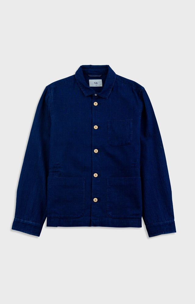 Assembly Jacket - Indigo Basketweave