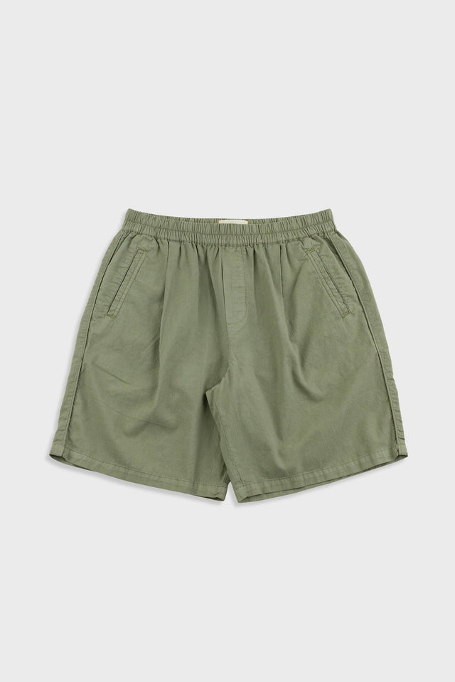 Relaxed Assembly Short - Light Sage Mini Stripe