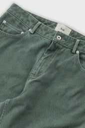 Barrel Leg Jean Soft Green Canvas