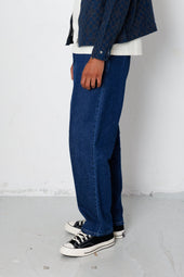 Barrel Leg Jean Mid Slub