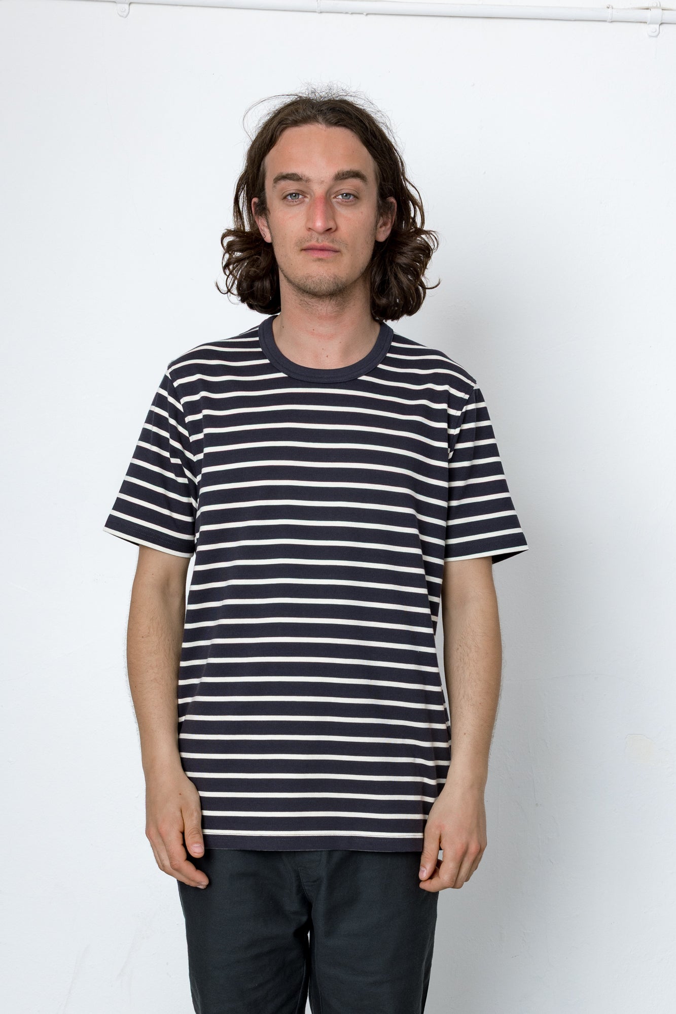 Brett T-Shirt - Washed Black / Ecru