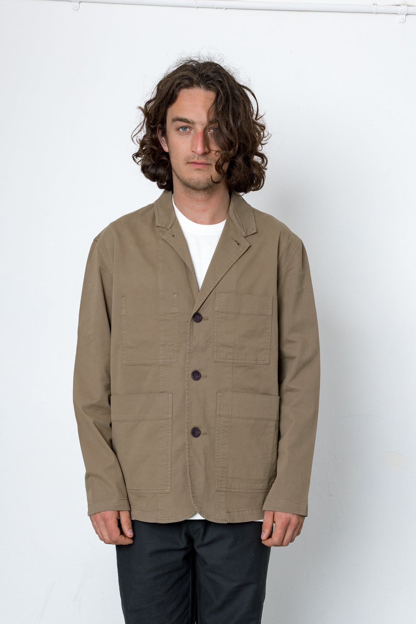 Capri Cotton Blazer - Khaki