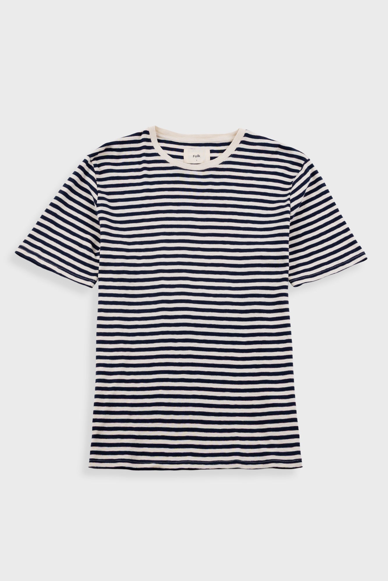 Classic Stripe T Shirt Ecru