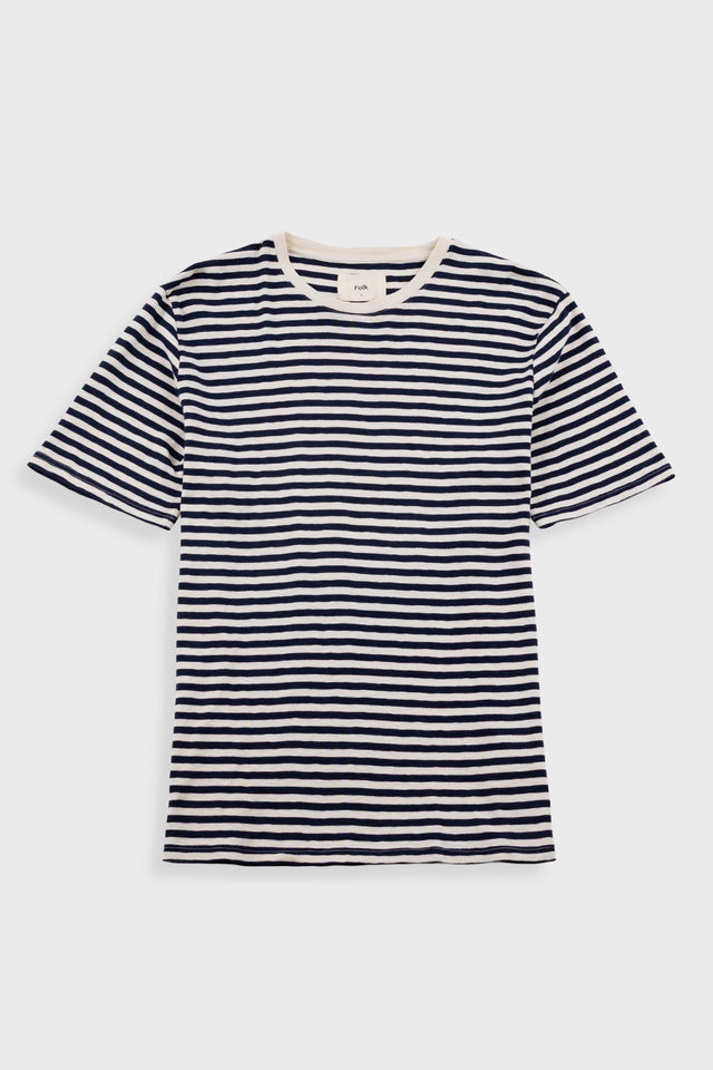 Classic Stripe T-Shirt - Ecru / Navy