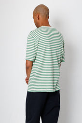 Classic Striped T Shirt Soft Green