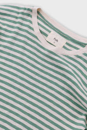 Classic Striped T Shirt Soft Green