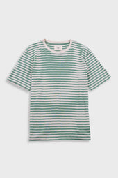 Classic Striped T-Shirt - Soft Green / Ecru