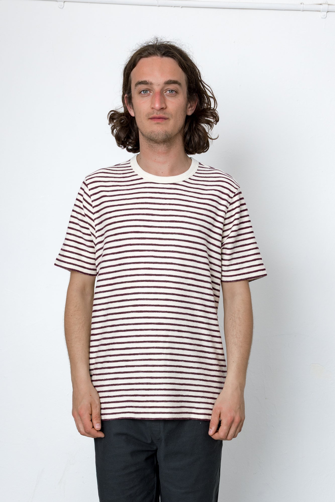 Cornell T-Shirt - Ecru / Burgundy