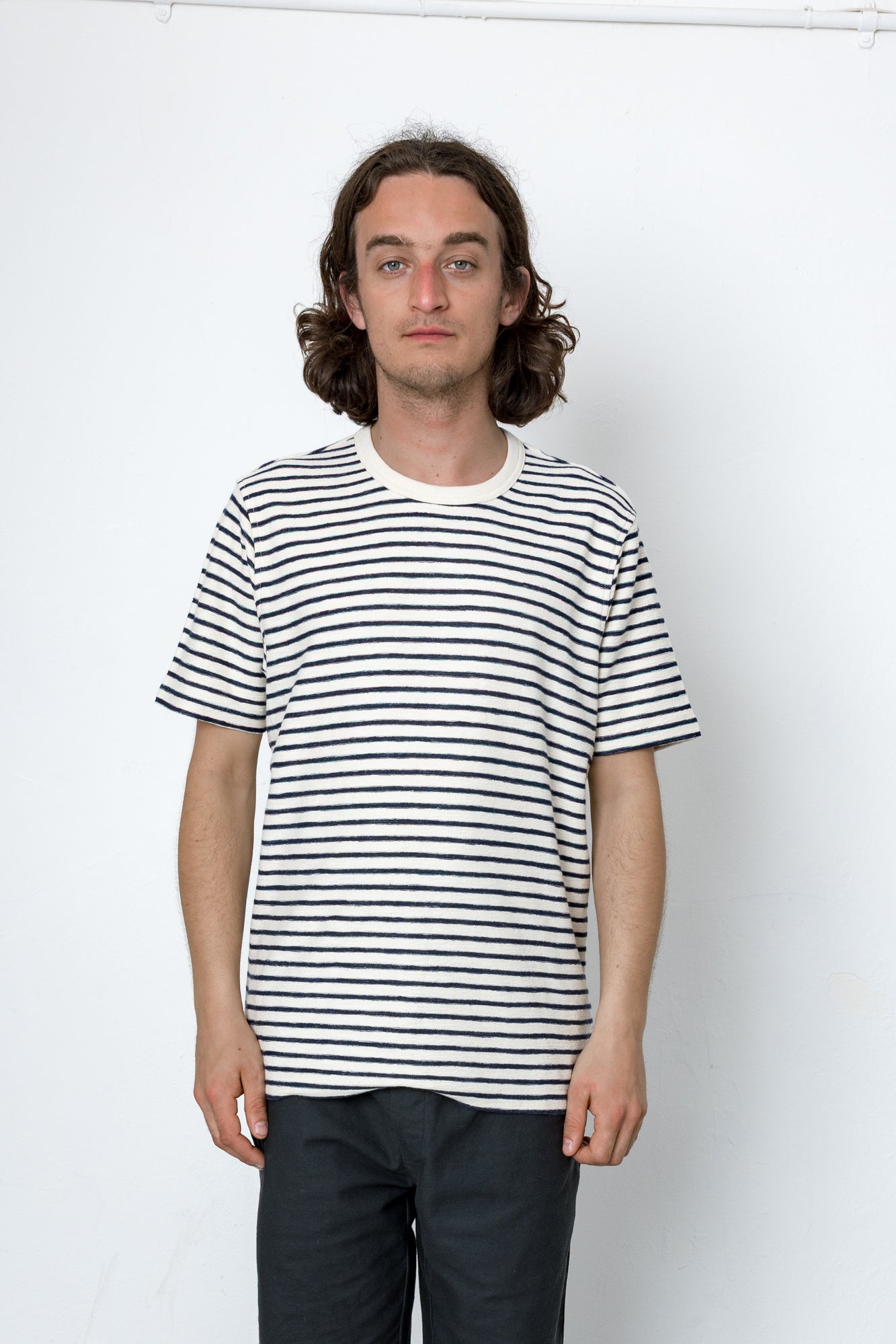 Cornell T-Shirt - Ecru / Navy