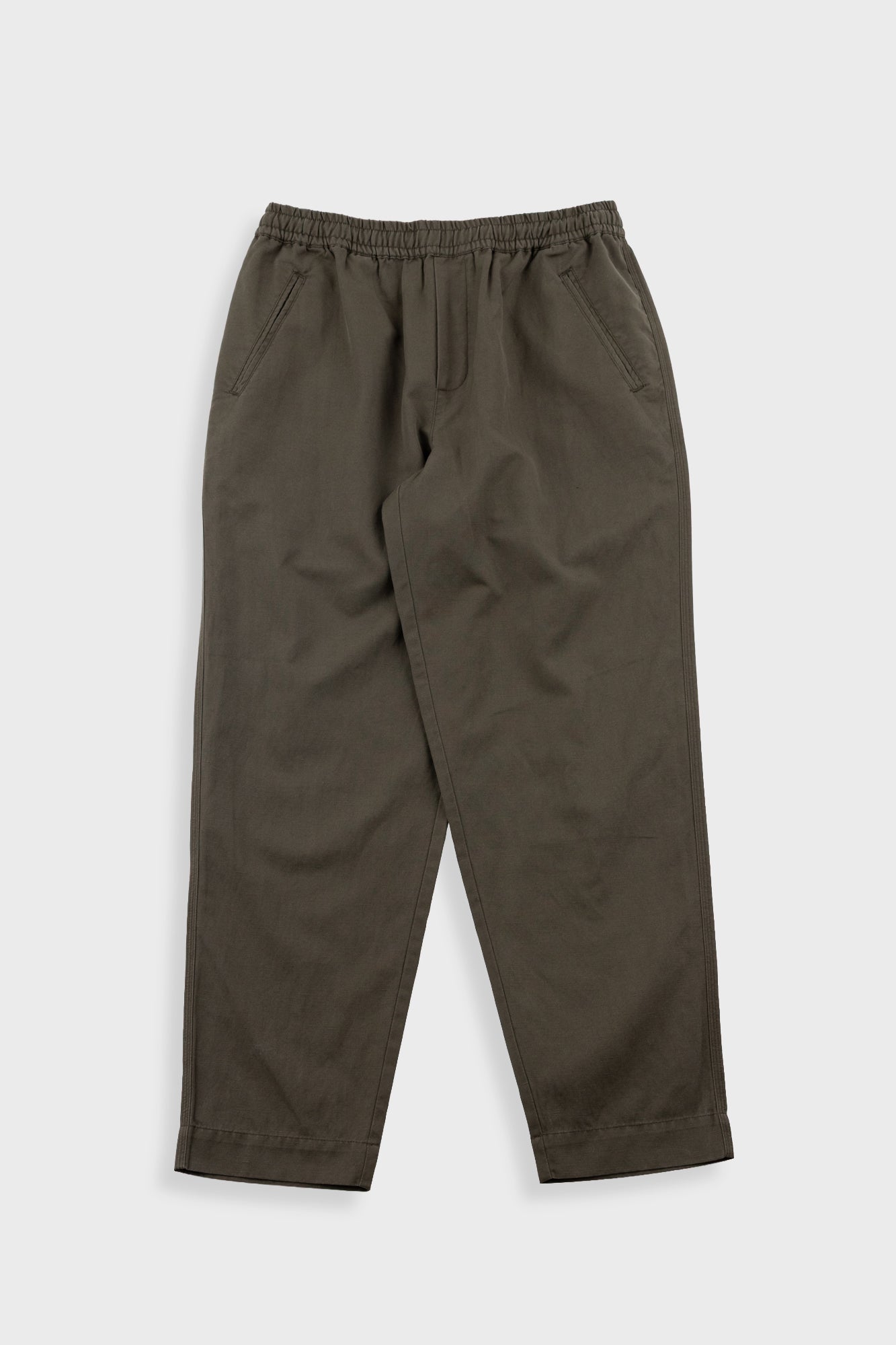 Drawcord Assembly Pant Dark Slub Linen