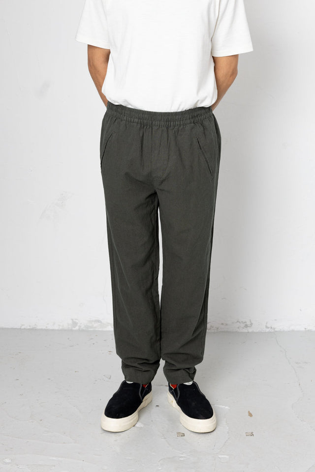 Darwin Assembly Crinkle Trouser - Choco Green