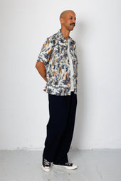 Drawcord Loose Trouser Seersucker